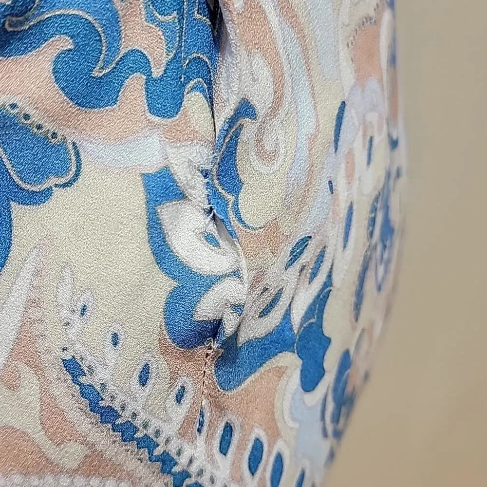 Aritzia Wilfred Bellow Midi Dress Paisley Sz 4 - Picture 5 of 10